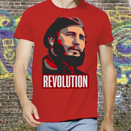 Camiseta Fidel hombre roja