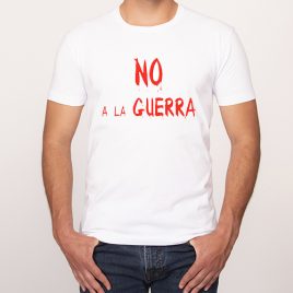 Camiseta No a la Guerra en Blanco