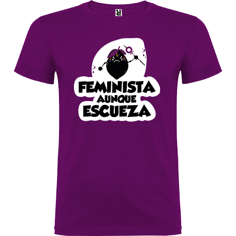 Camiseta Fenimista aunque escueza-morada