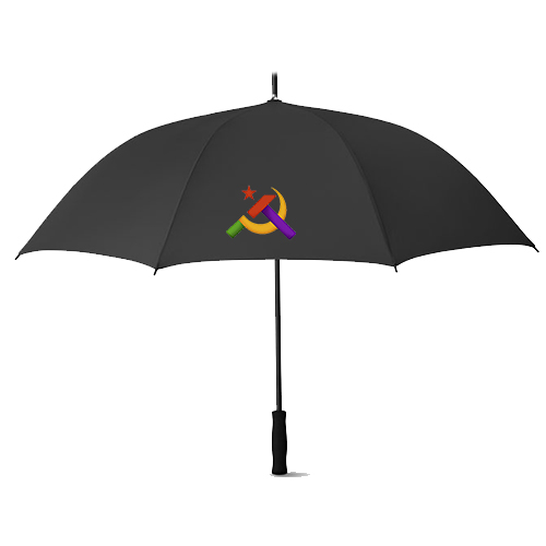 Paraguas Negro-Logo Centenario PCE